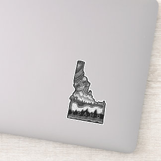 Idaho lineart klistermärken