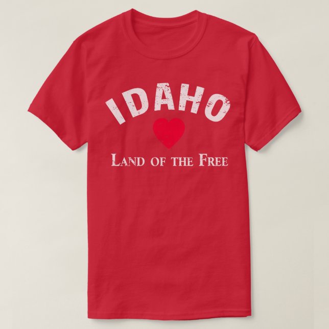 IDAHO MARK AV DEN FRIA MARKNADEN T SHIRT (Design framsida)