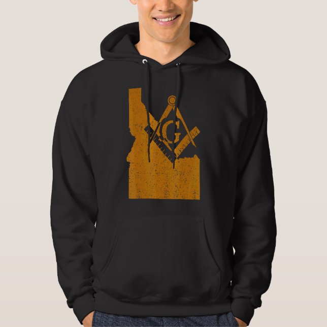 Idaho Masons Grand Lodge Af&am Freemason Pappor Hoodie (Framsida)
