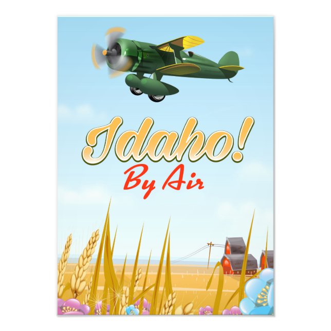 Idaho! Med flyg Fototryck (Framsidan)