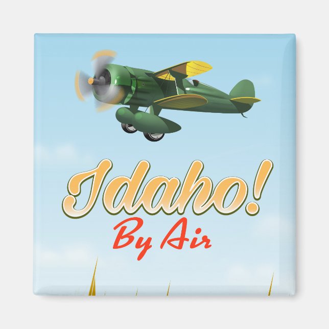 Idaho! Med flyg Magnet (Framsidan)