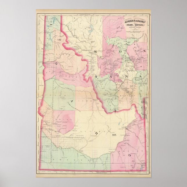 Idaho, Montana väster Poster (Framsidan)