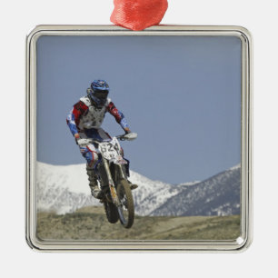 Idaho, Motocross Racing, Motorcykeltävling Julgransprydnad Metall