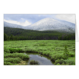 Idaho Mountain Snowfall Hälsningskort