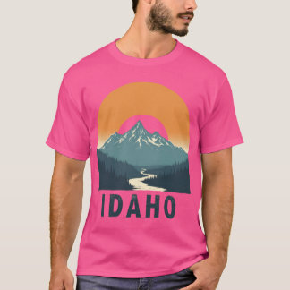 Idaho Mountain Sunset Naturens vildmark T Shirt