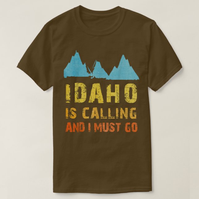 Idaho Mountains Diamond Peak Gem State TravelW T Shirt (Design framsida)