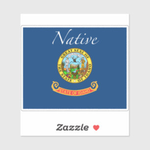 Idaho Native Flagga Klistermärken