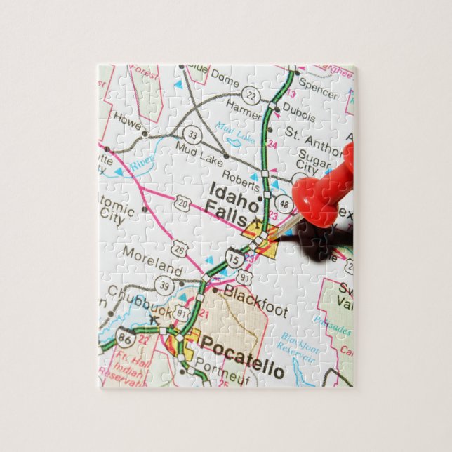 Idaho nedgångar pussel (Vertikal)