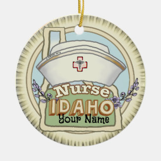 Idaho Nurse Julgransprydnad Keramik