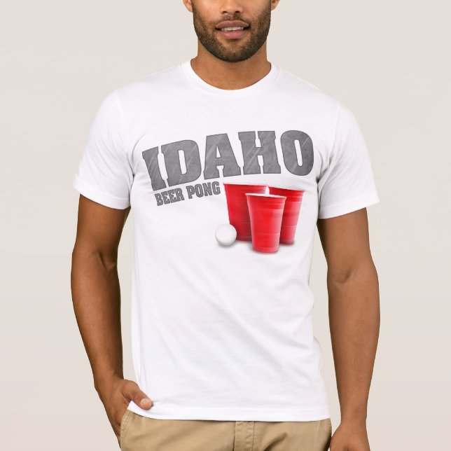 Idaho ölPong T-tröja Tee (Framsida)
