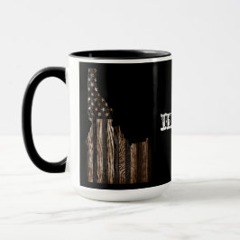 IDAHO PATRIOT BURNT WOOD BLK MUGG