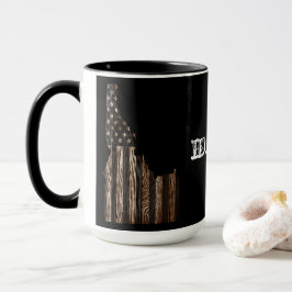 IDAHO PATRIOT BURNT WOOD BLK MUGG