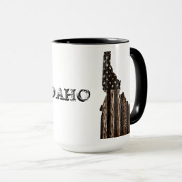 IDAHO PATRIOT BURNT WOOD BLK MUGG