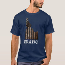 IDAHO PATRIOT BURNT WOOD BLK T SHIRT