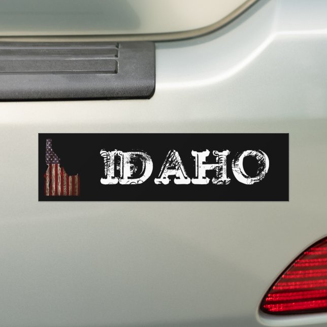 IDAHO PATRIOT BURNT WOOD CLR BILDEKAL (På Bil)