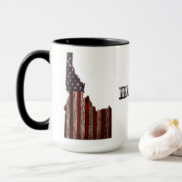 IDAHO PATRIOT BURNT WOOD CLR MUGG
