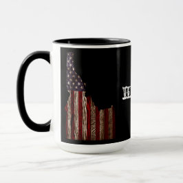 IDAHO PATRIOT BURNT WOOD CLR MUGG