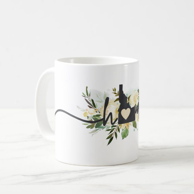 Idaho-Personlig din hemstad Rustic Kaffemugg (Framsida vänster)