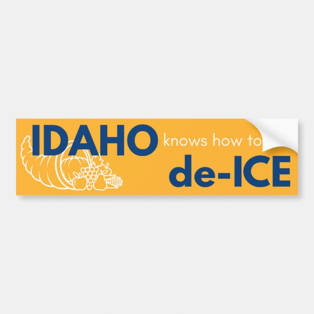 Idaho political bumper sticker bildekal (Framsidan)