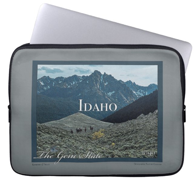 Idaho Poster Art Laptop Fodral (Framsidan)