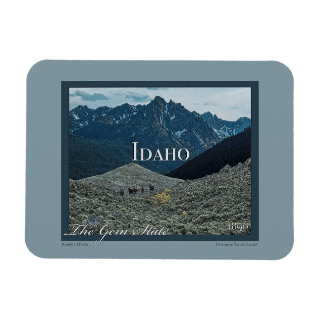 Idaho Poster Art Magnet (Horisontell)