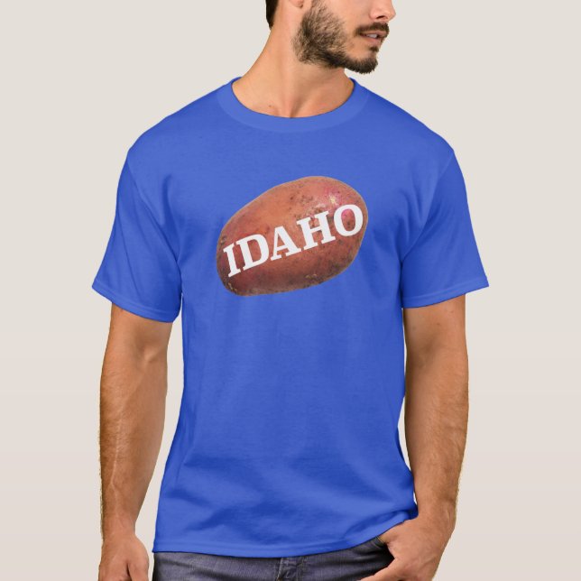 Idaho-potatis överstorlek t shirt (Framsida)