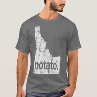 Idaho Potato Distress Idaho Tater Food Foodie T Shirt