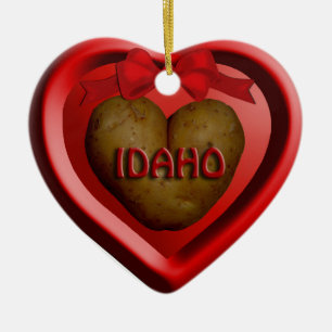 Idaho Potato Heart jul Ornament