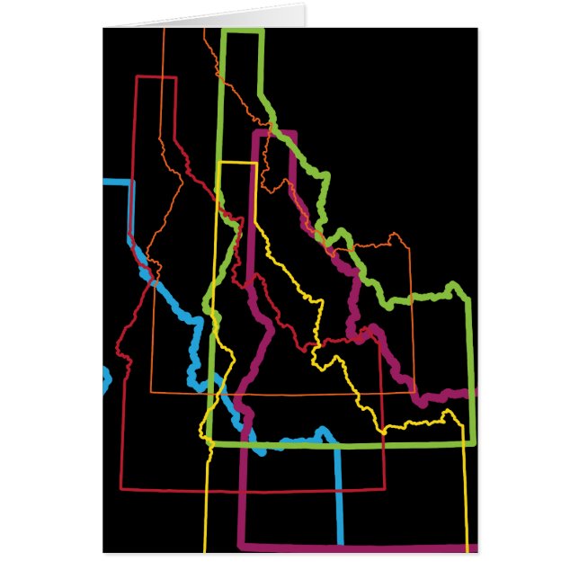 idaho-pride oskärpa hälsningskort (Framsidan)