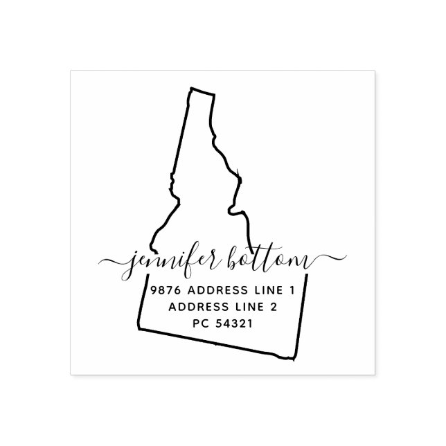 Idaho returadress business stämpel (Tryck)