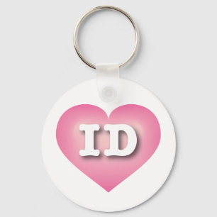 Idaho Rosa Fade Heart - I kärlek ID Nyckelring