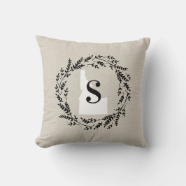Idaho Rustic WAN Monogram Dekorativ kudde
