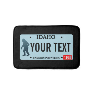 Idaho Sasquatch-licensskylt Badrumsmatta