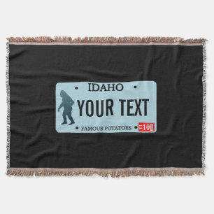 Idaho Sasquatch-licensskylt Filt