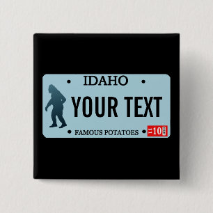 Idaho Sasquatch-licensskylt Knapp