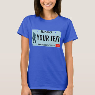 Idaho Sasquatch-licensskylt T Shirt