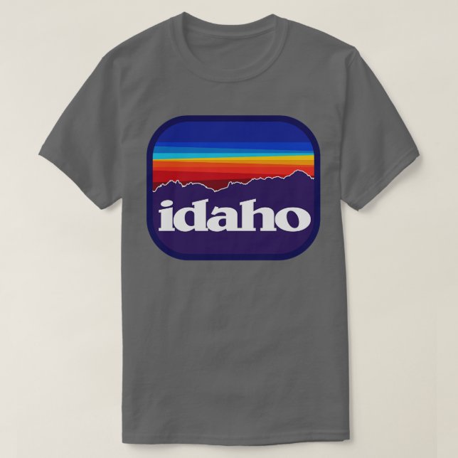 Idaho Sawtooths TShirt T Shirt (Design framsida)