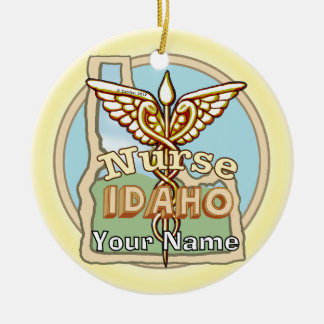 Idaho Sjuksköterska Caduceus Julgransprydnad Keramik