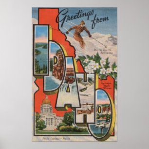 Idaho (skidåkning) stort brev ScenesIdaho Poster