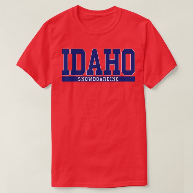 Idaho Snowboarding T Shirt (Design framsida)