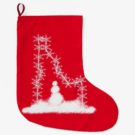 Idaho Snowflake Large julklapp Stor Julstrumpa