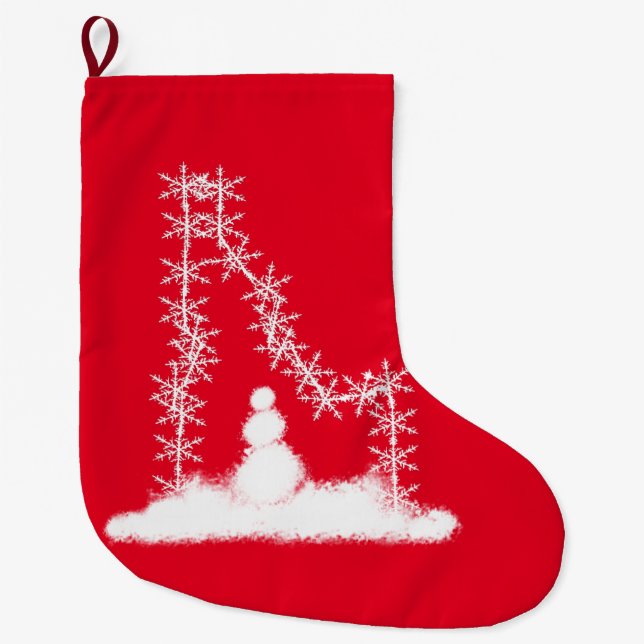 Idaho Snowflake Large julklapp Stor Julstrumpa (Framsidan)