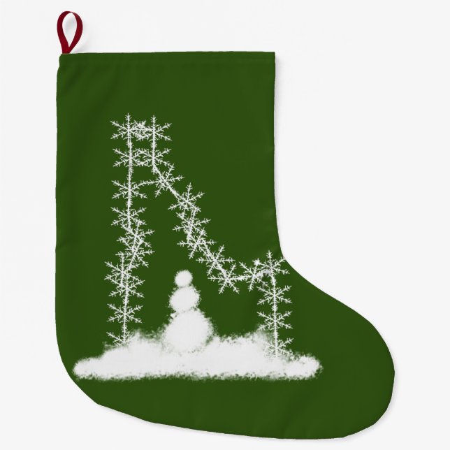 Idaho Snowflake Stor Julstrumpa (Framsidan)