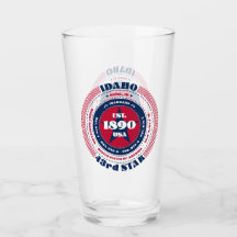 Idaho Souvenir Cirkulär Typografi Design