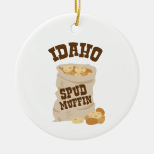Idaho Spud Muffin Julgransprydnad Keramik