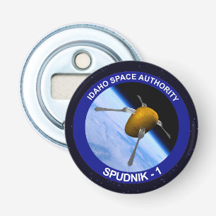 Idaho Spudnik Satellite Uppdrag Patch Flasköppnare