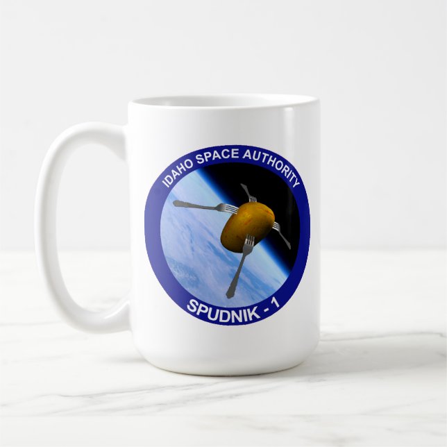 Idaho Spudnik Satellite Uppdrag Patch Kaffemugg (Vänster)