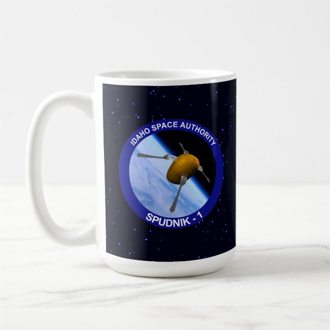 Idaho Spudnik Satellite Uppdrag Patch Kaffemugg (Vänster)