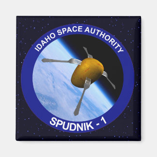 Idaho Spudnik Satellite Uppdrag Patch Magnet