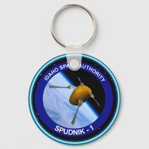 Idaho Spudnik Satellite Uppdrag Patch Nyckelring